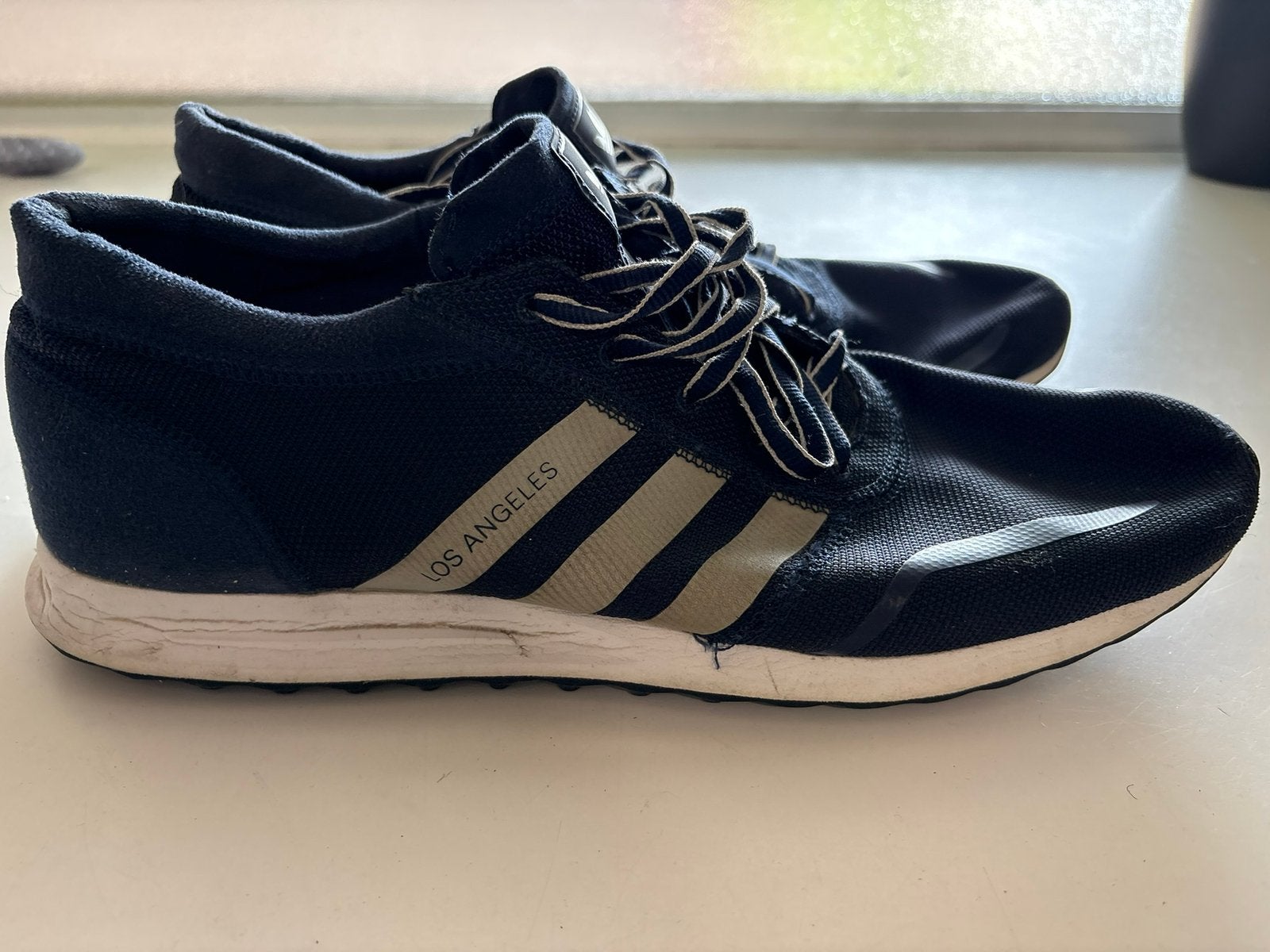Adidas Los Angeles – Homme – Taille 46 2/3 – Noir, Enlèvement ou Envoi, Comme neuf, Blanc, Baskets