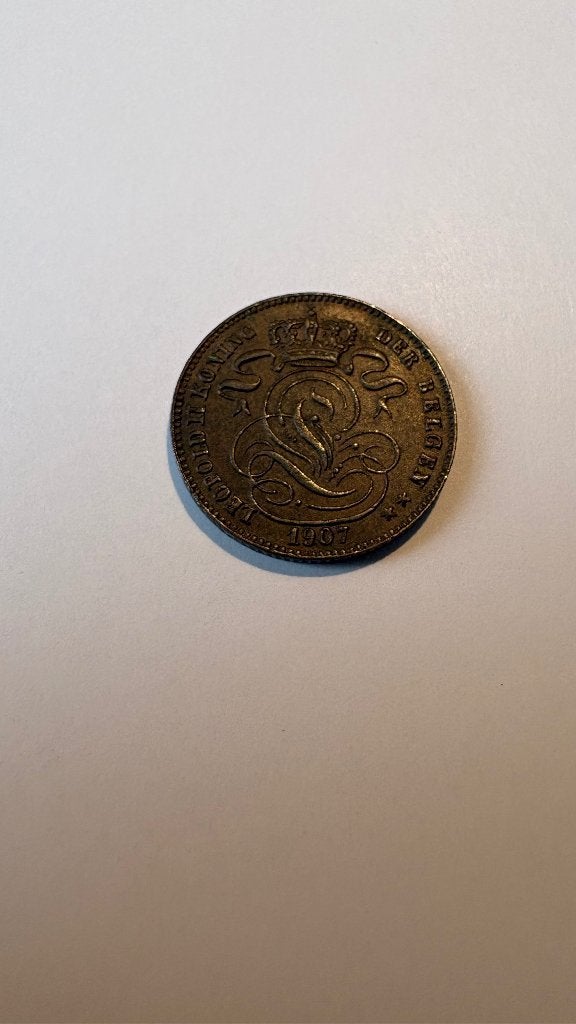 LEOPOLD II * : 1 centime 1907V, Enlèvement ou Envoi
