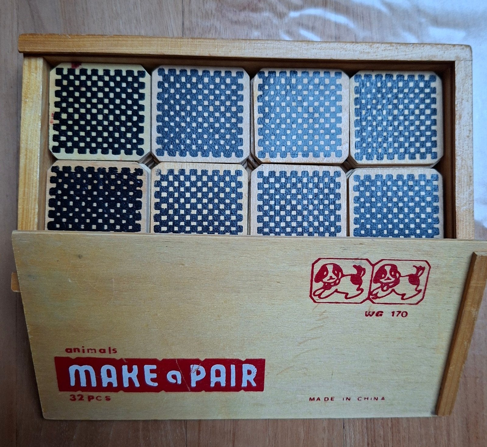 houten spel - Memory of een memospel, Ophalen