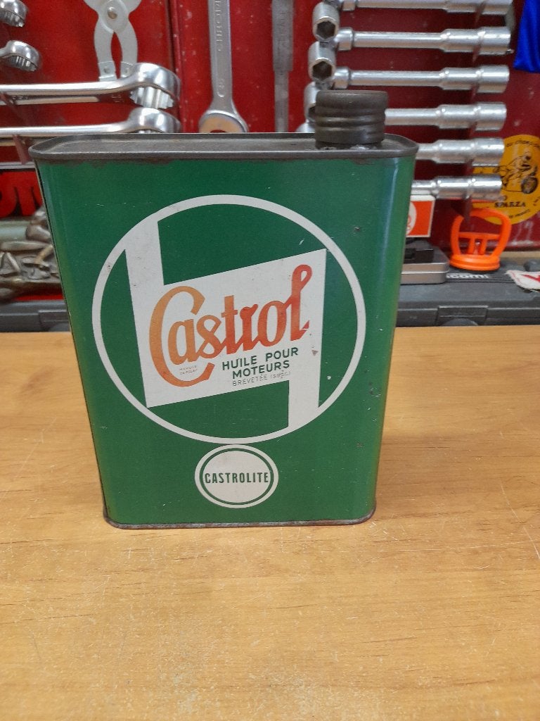 ancien bidon huile vide castrol castrolite, Envoi, Utilisé, Autres types