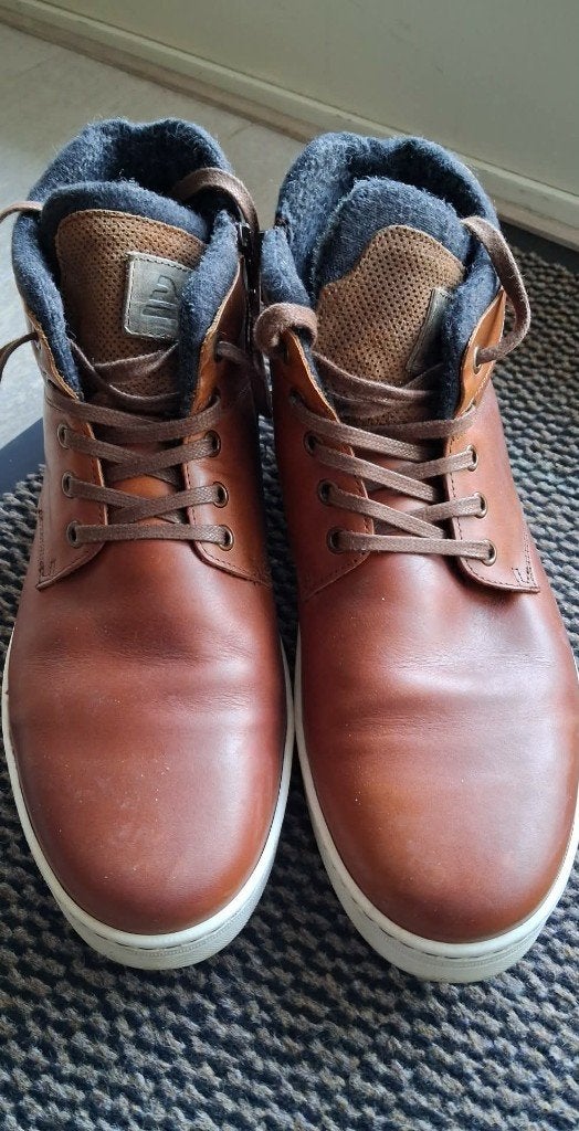 heren schoenen met rits, Kleding | Heren, Schoenen, Bruin, Ophalen of Verzenden, Zo goed als nieuw, Veterschoenen