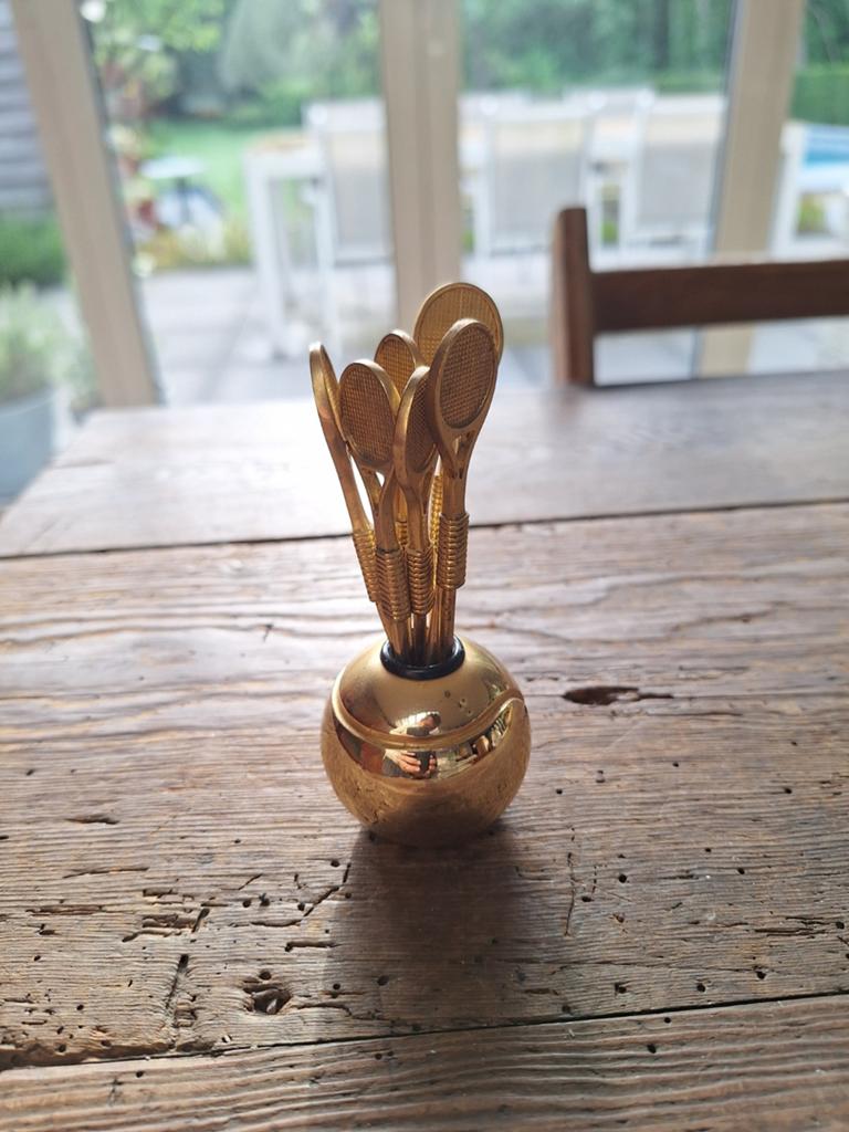 Vintage tennis cocktail prikkers, Antiek en Kunst, Ophalen of Verzenden