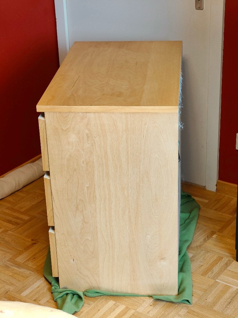 IKEA MALM schuiven kast, Ophalen, Gebruikt, Eikenhout, 50 tot 100 cm