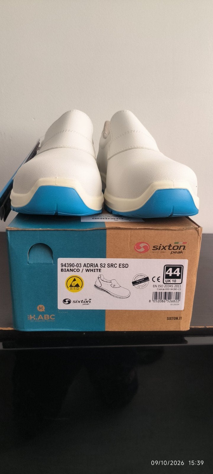 nieuwe witte veiligheidsschoenen sixston 44.., Doe-het-zelf en Bouw, Ophalen of Verzenden, Nieuw
