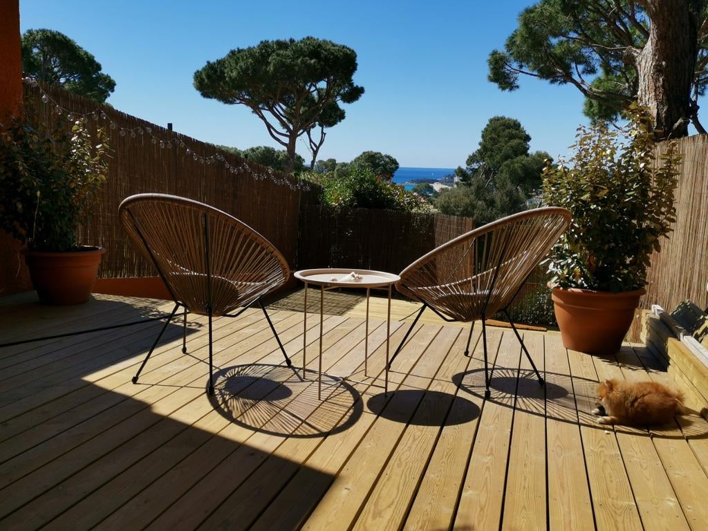 Maison de vacances vue sur mer à Platja d Aro en Catalogne., Piscine, Mer