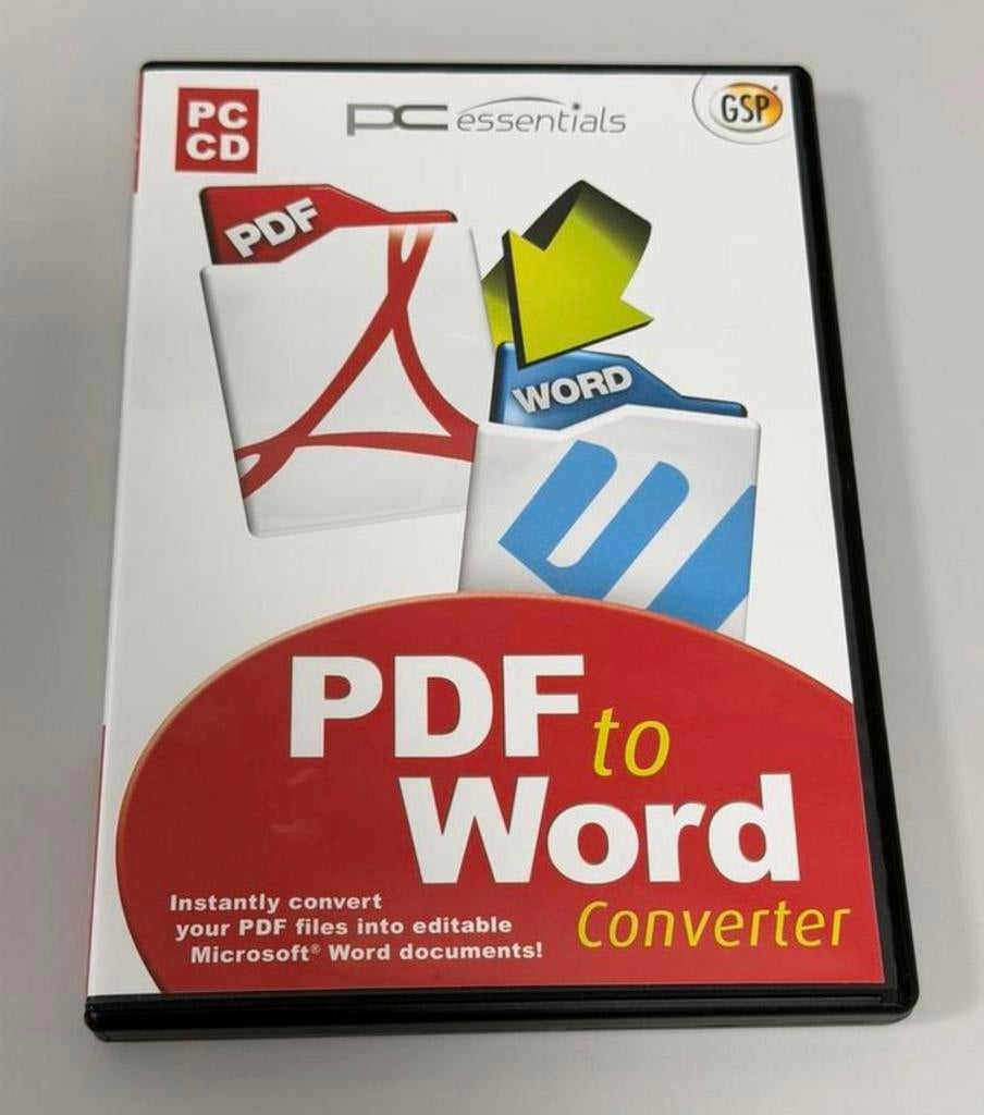 PDF to Word Converter – PC CD-Rom Nieuw | PC Essentials, Computers en Software, Ophalen of Verzenden, Nieuw, Windows