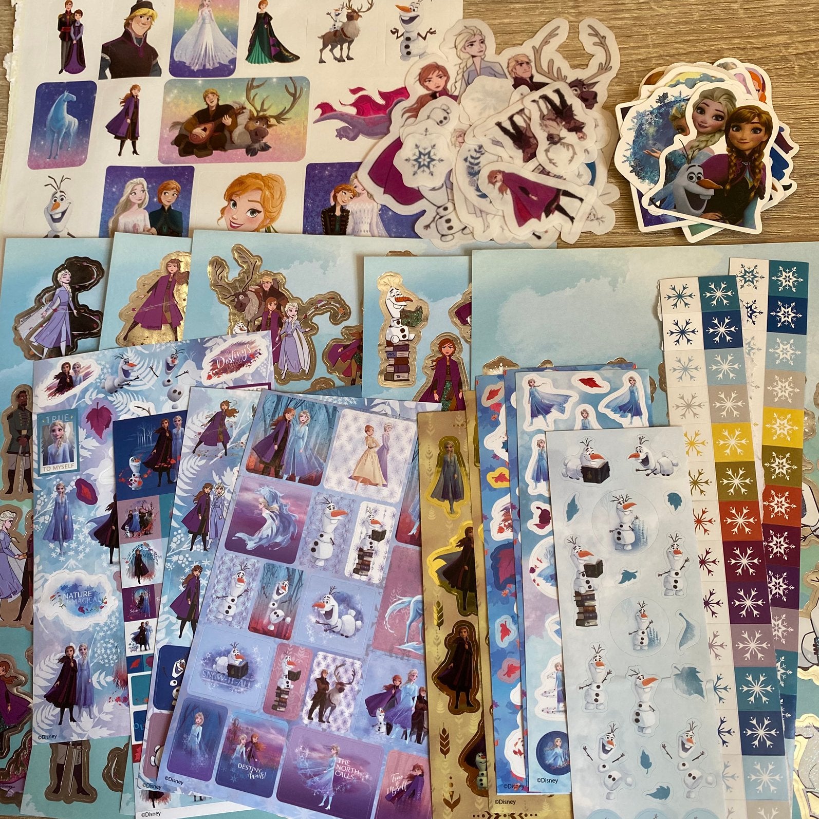 Disney Frozen stickers, Ophalen of Verzenden, Zo goed als nieuw, Strip of Tekenfilm