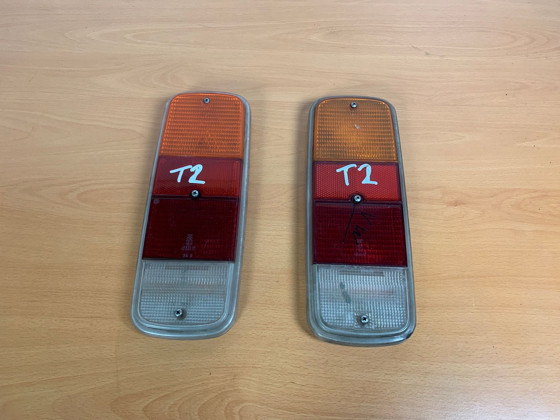 achterlicht glas volkswagen transporter T2 1968 - 1979 2x, Gebruikt, -, Volkswagen, -
