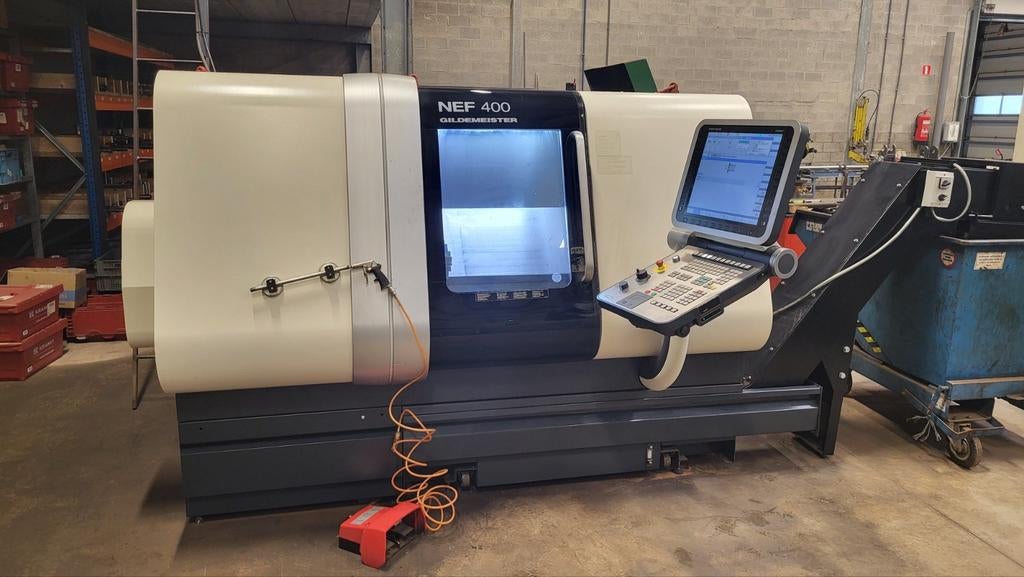 Dmg Gildemeister NEF 400 en quelques heures, Bricolage & Construction, Tours, Comme neuf, Tour à métaux, 500 à 1000 mm, Contrôlé par ordinateur (cnc)