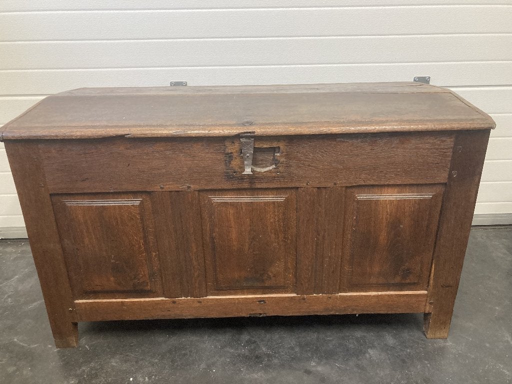 antieke houten koffer, Ophalen