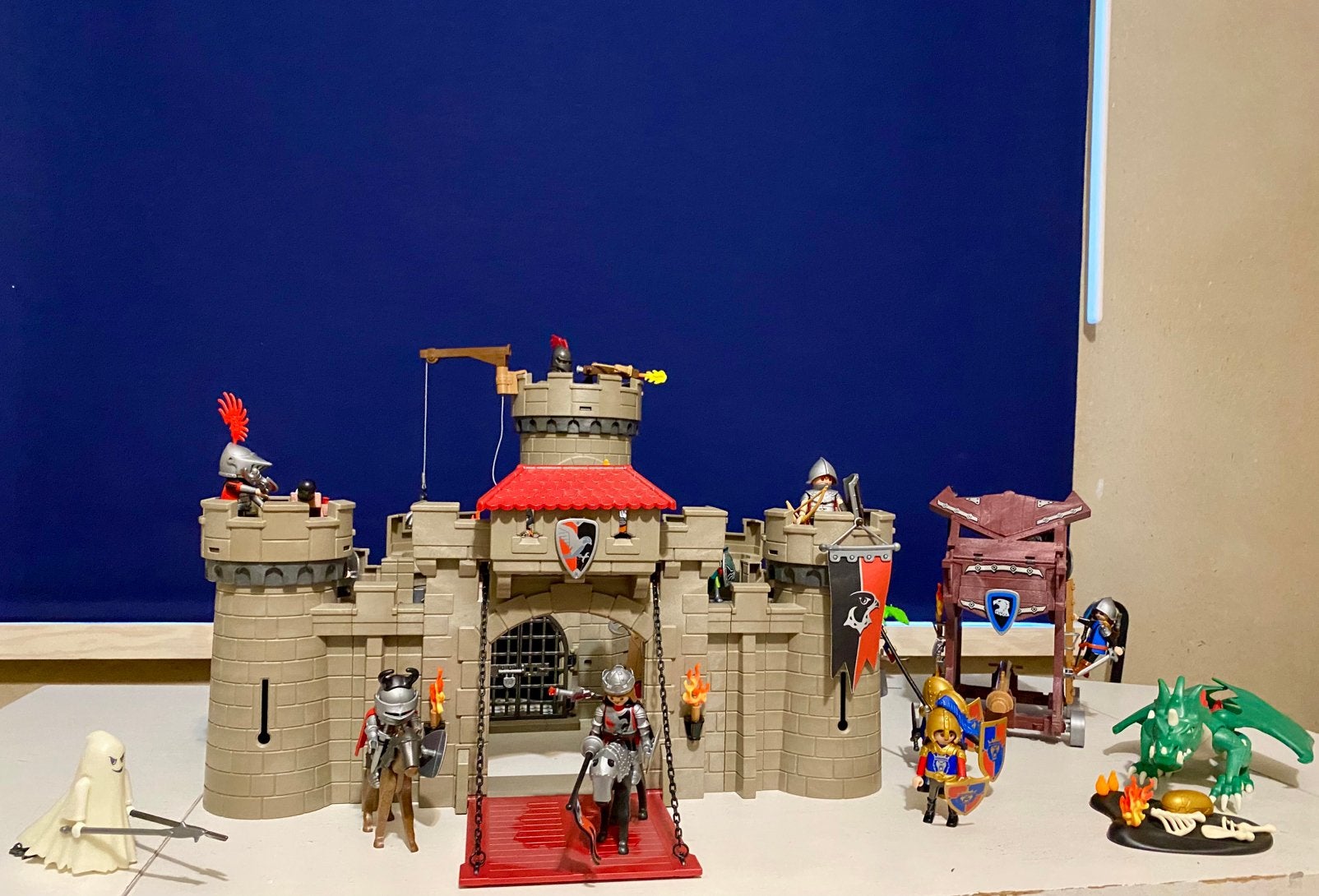 Playmobil 6001 kasteel van de orde v/d Valkenridders, Kinderen en Baby's, Speelgoed | Playmobil, Ophalen, Zo goed als nieuw