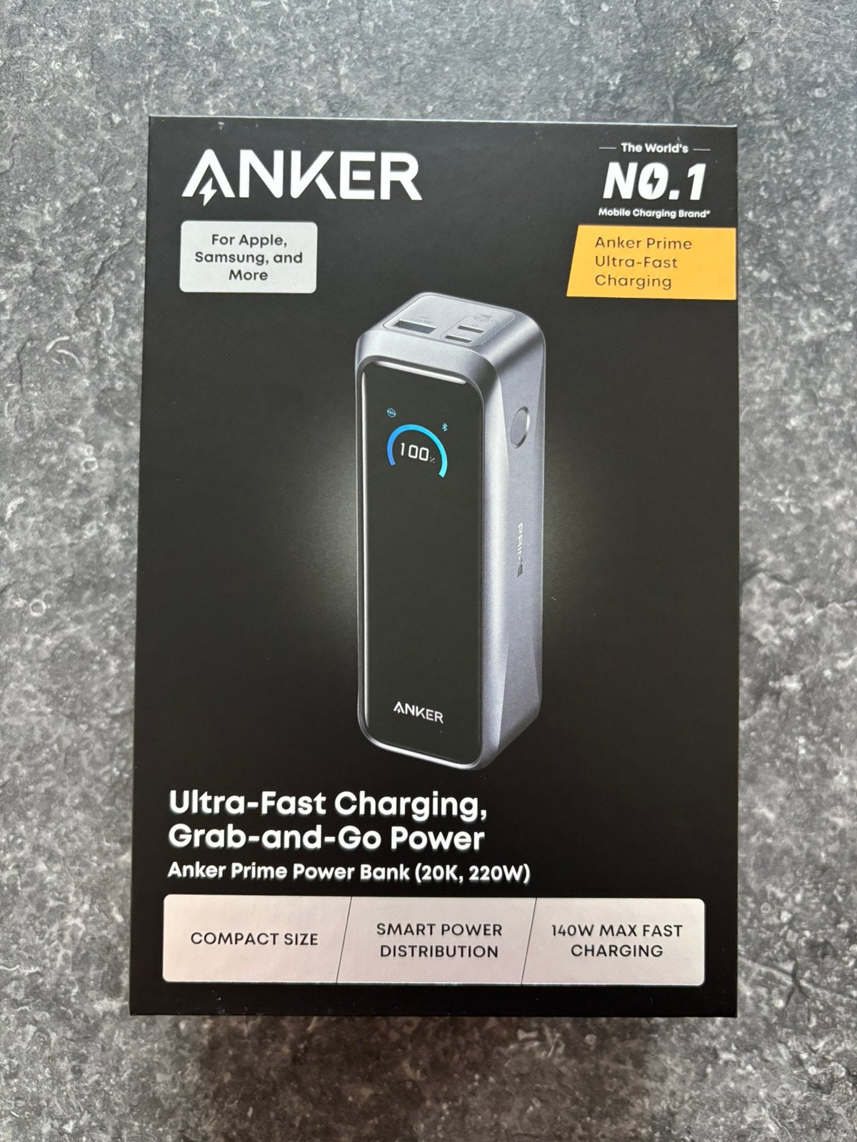 Anker Prime Power Bank 20.100 mAh 220W (A110BH11) – Nieuw, Ophalen, Nieuw