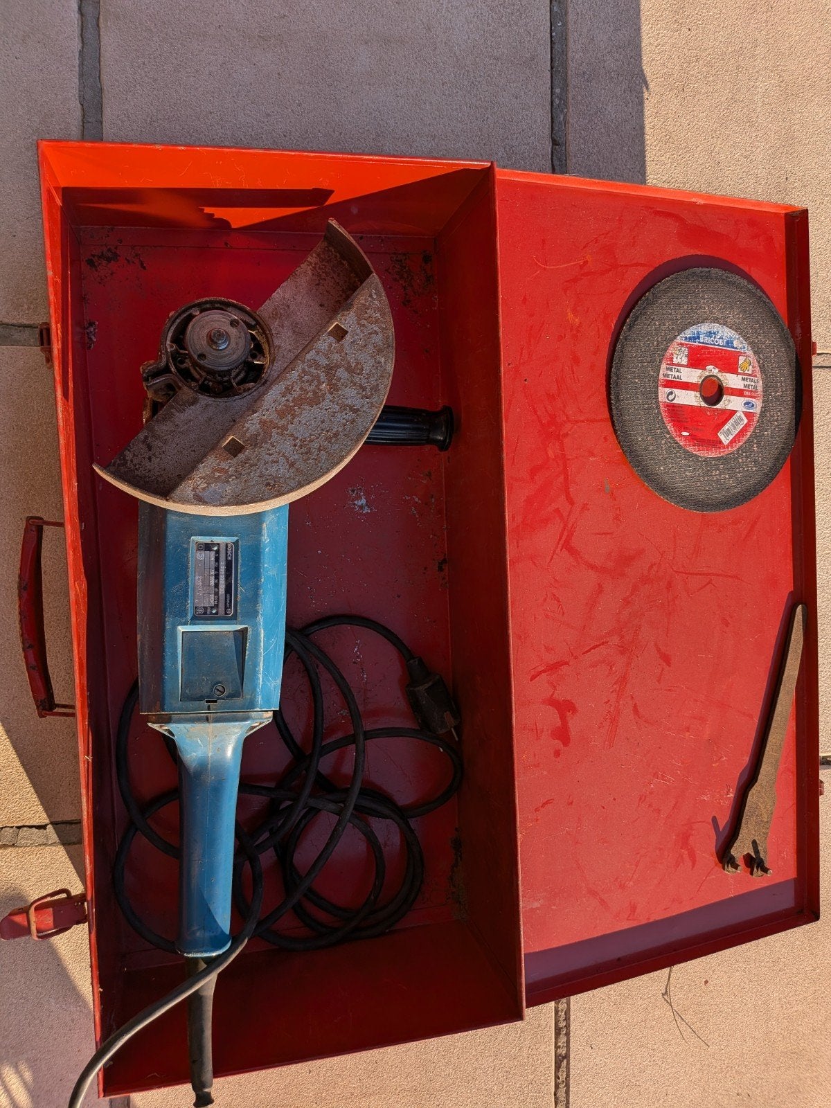 Vintage Bosch Profi Haakse Slijper 2000W (originele koffer), Doe-het-zelf en Bouw, Ophalen, Gebruikt, 1000 watt of meer, Haakse handslijpmachine