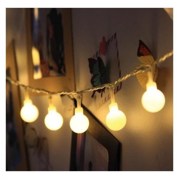 Solar LED sfeerverlichting melkglas bolletjes + USB, Enlèvement ou Envoi, Neuf
