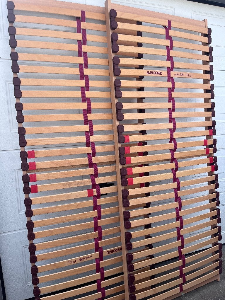 Sommiers lit, Ophalen, Tweepersoons, Zo goed als nieuw, 80 cm