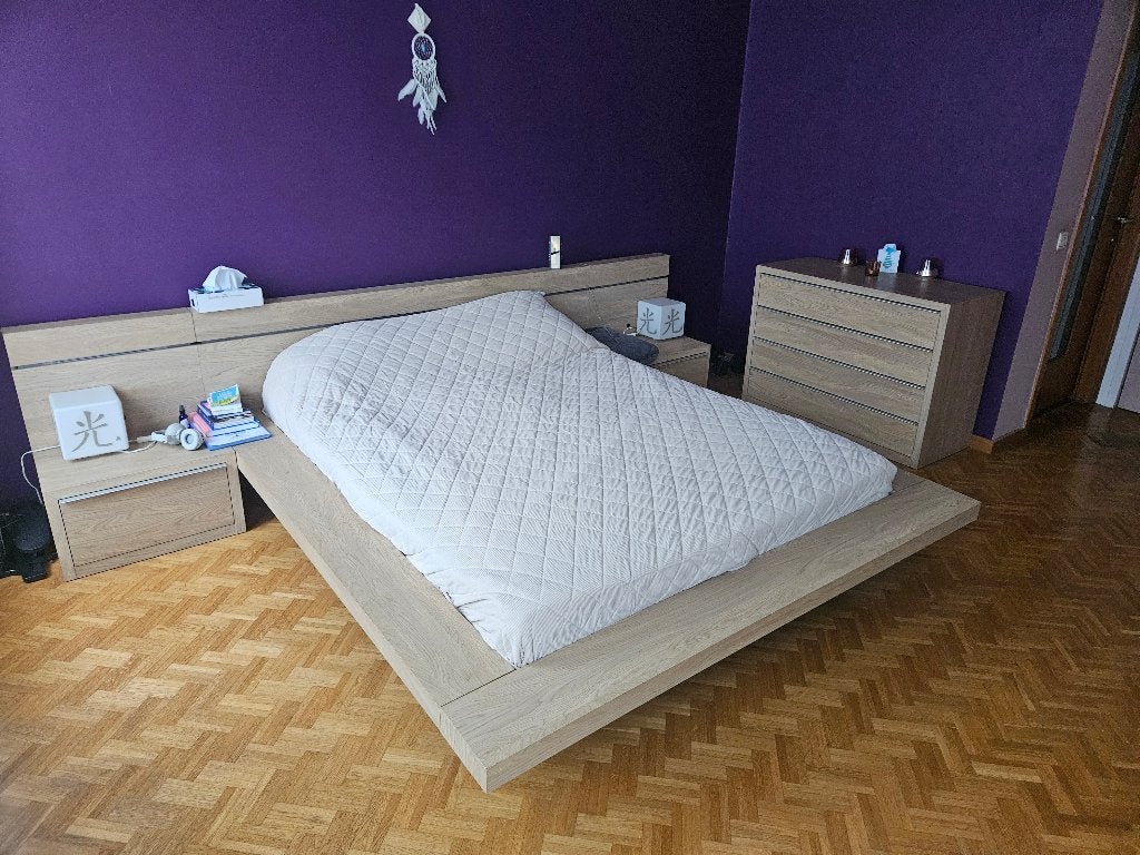 Chambre à coucher, Enlèvement, Comme neuf, Deux personnes, Moderne