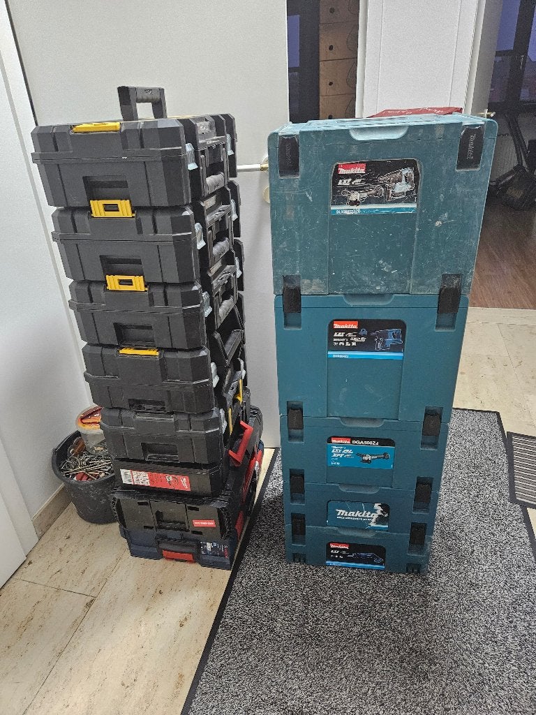 Makita Hilti DeWalt Bosch KOFFERS en Makita Mbox inlay's, Ophalen, Zo goed als nieuw