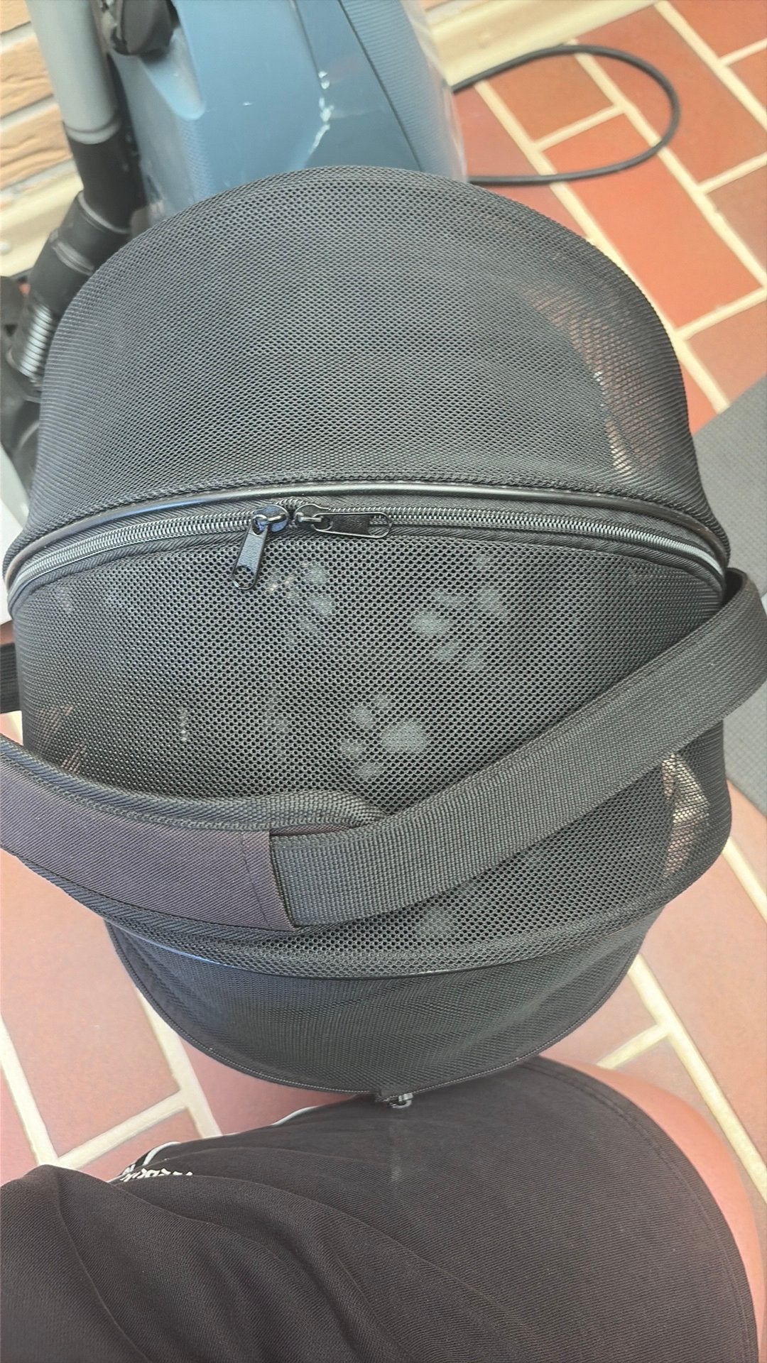 Honden mandje voor op de fiets achter de fiets, Dieren en Toebehoren, Ophalen, Gebruikt, Hondenmand