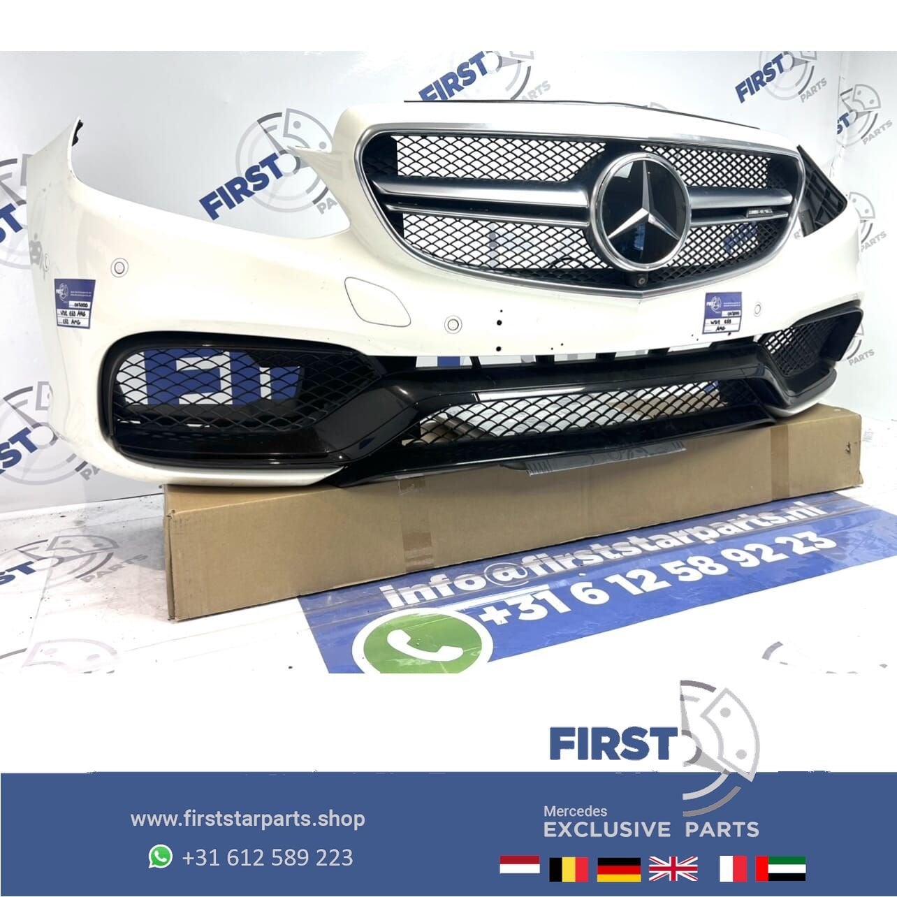 W212 S212 E63 AMG VOORBUMPER COMPLEET WIT origineel Mercedes, Utilisé, -, Avant, -