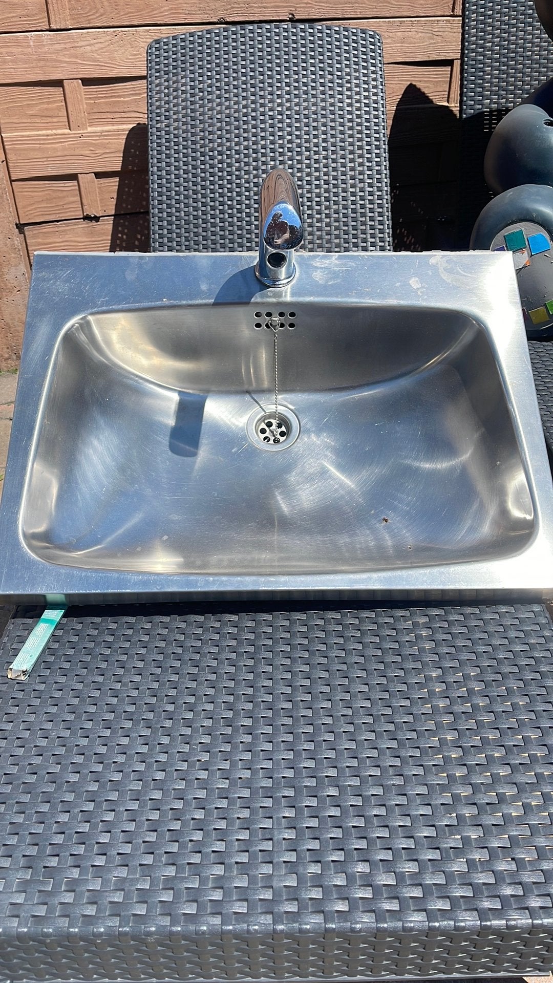 roestvrijstalen (RVS) handenwasbak, Maison & Meubles, Salle de bain | Meubles de Salle de bain, Comme neuf, Enlèvement