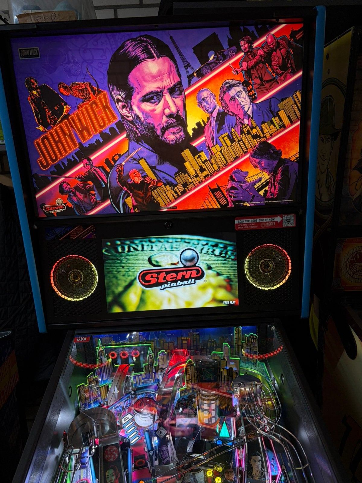 Flipper John Wick haut de gamme HUO, Collections, Neuf, Enlèvement ou Envoi, Imprimante matricielle, Flipper (jeu)