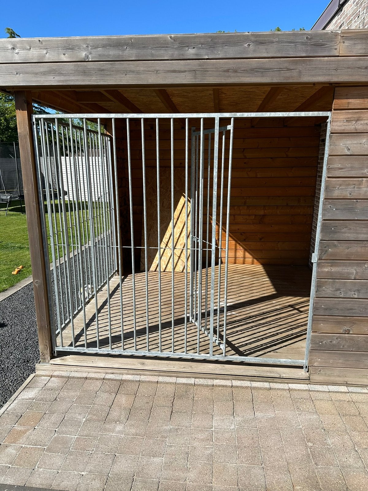 Hondenren 2 panelen (1 paneel inclusief deur), Dieren en Toebehoren, Ophalen, Zo goed als nieuw