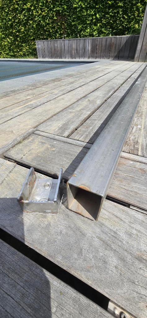 Barre Inox de soutien de plage, Enlèvement, Comme neuf, 400 cm ou plus, Autres types