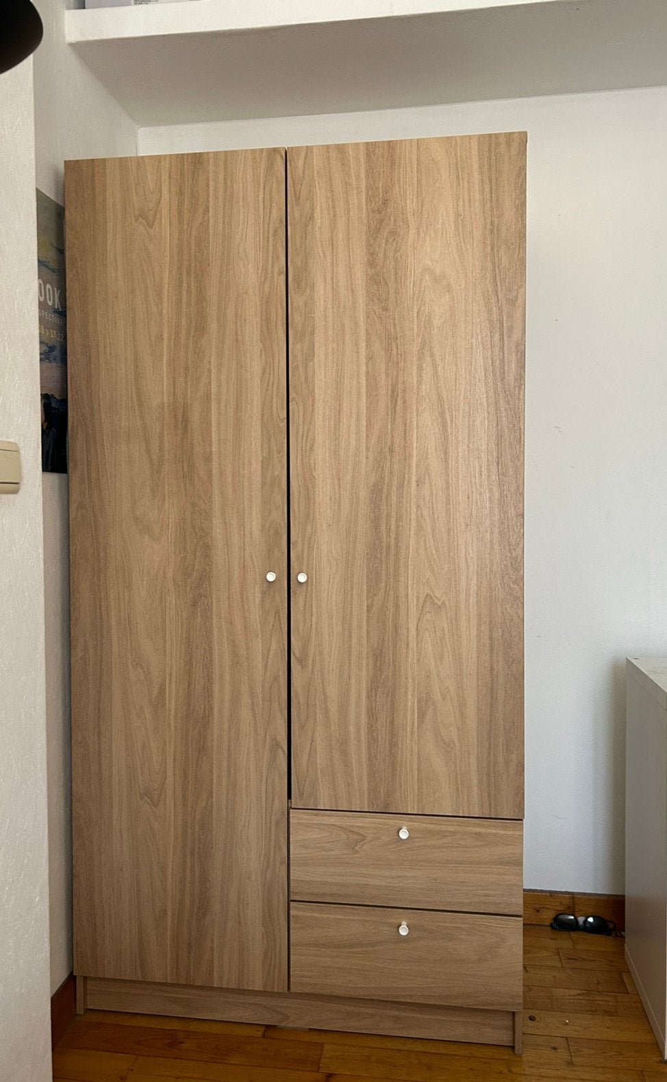 Armoire Ikea + miroir + rangements, Maison & Meubles, Enlèvement, Comme neuf, 150 à 200 cm
