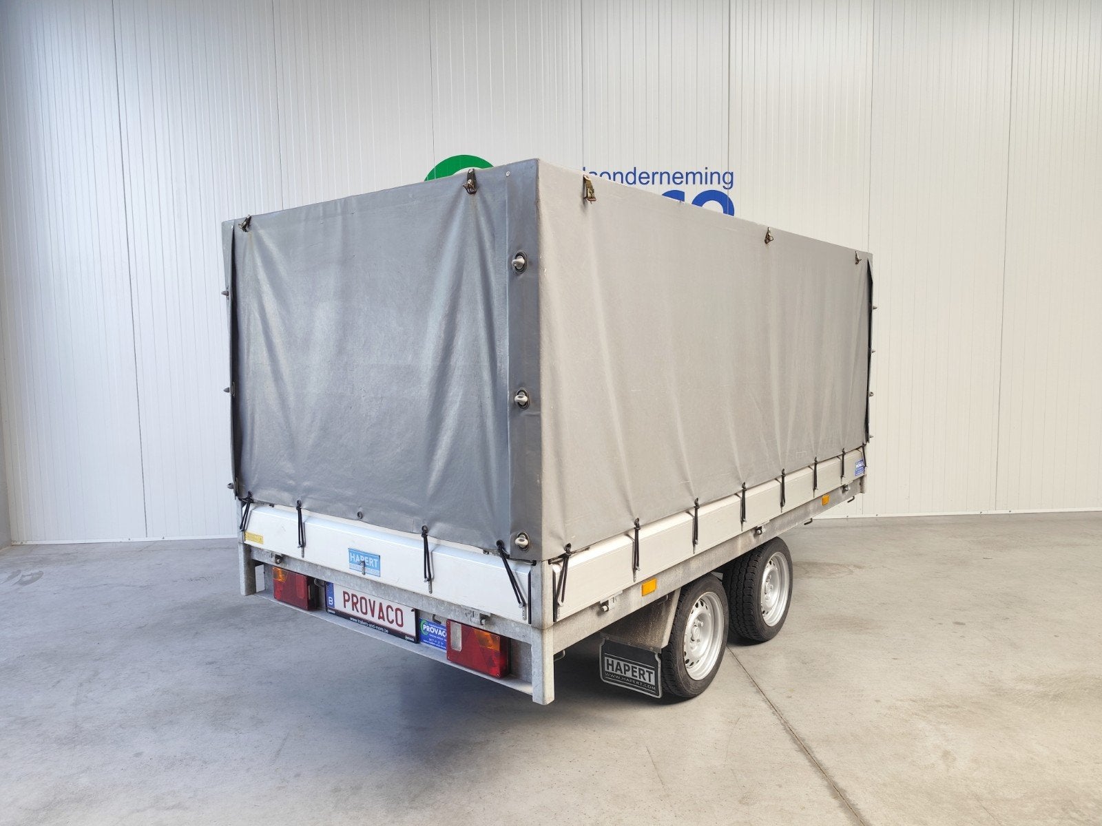 Geremde aanhangwagen • 2000KG • huifopbouw • topokkasie, Enlèvement