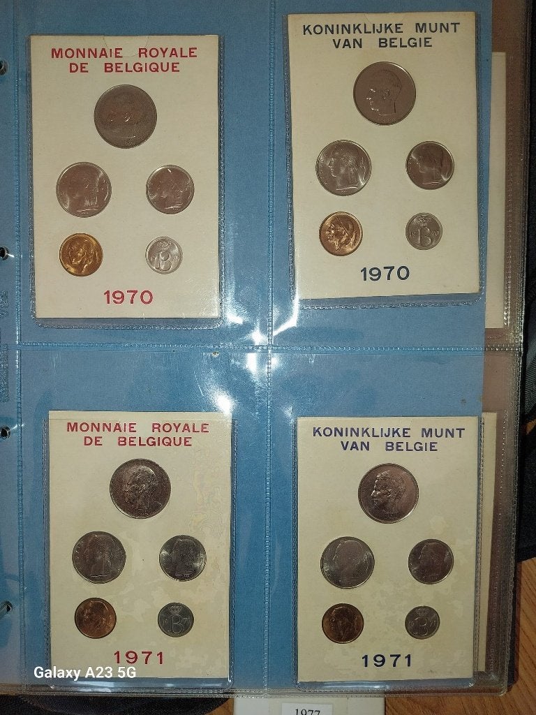 Belgische oude muntensets 1970 -1981, Ophalen, Overig, Setje
