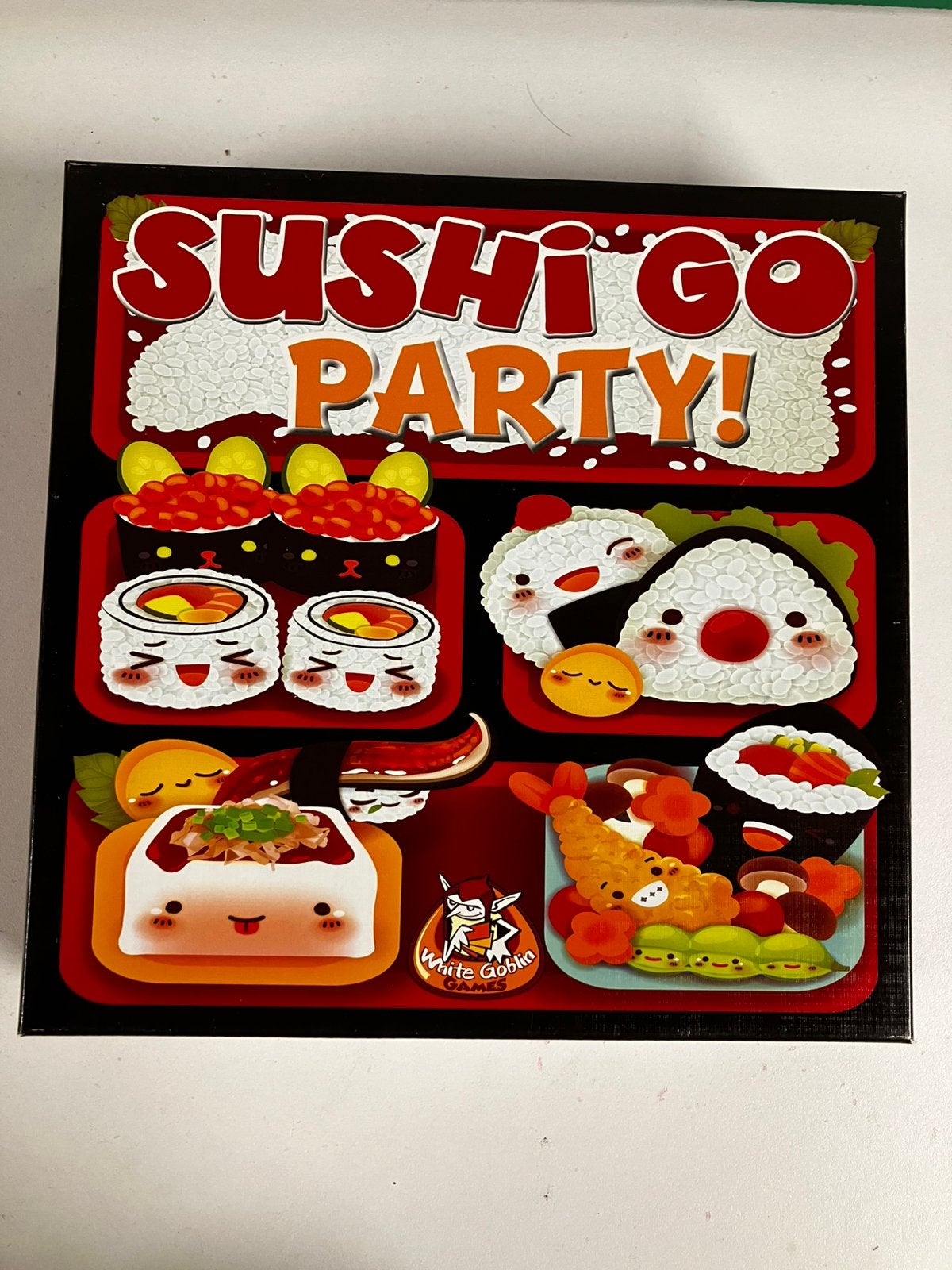 Sushi go party - gezelschapsspel tot 8 spelers, Ophalen of Verzenden, Zo goed als nieuw