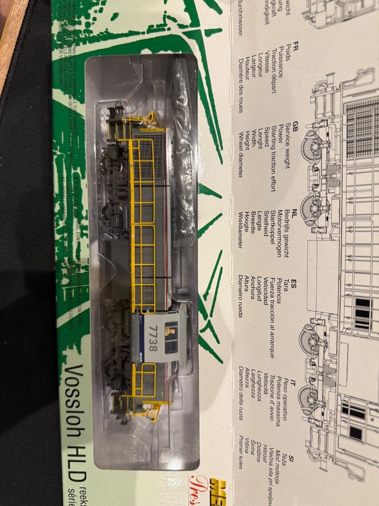 MEHANO Vossloh HLD 77 SNCB 7738 Digital ESU H0, Envoi, Utilisé, Courant continu, Locomotive