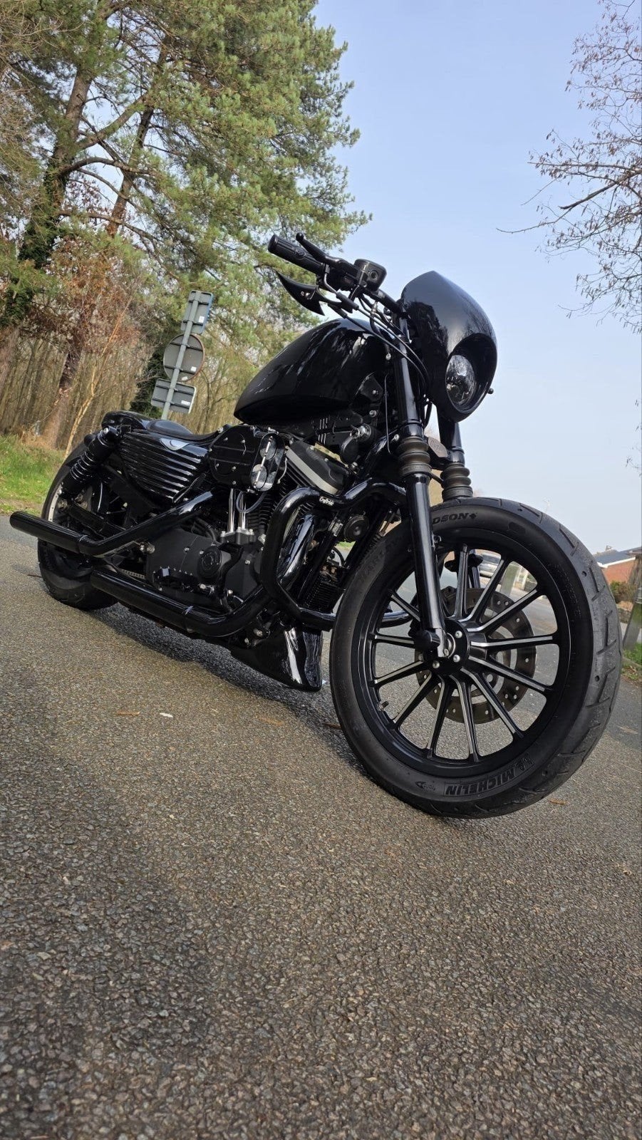 Harley Davidson Sportster Iron 883, Motoren, 2 cilinders, Occasion, Sportuitlaat, 883 cc