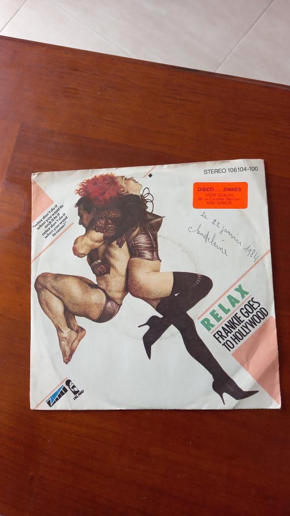 Vinyl (45t) frankie goes to hollywood "relax", Enlèvement, 1980 - 1989, Utilisé
