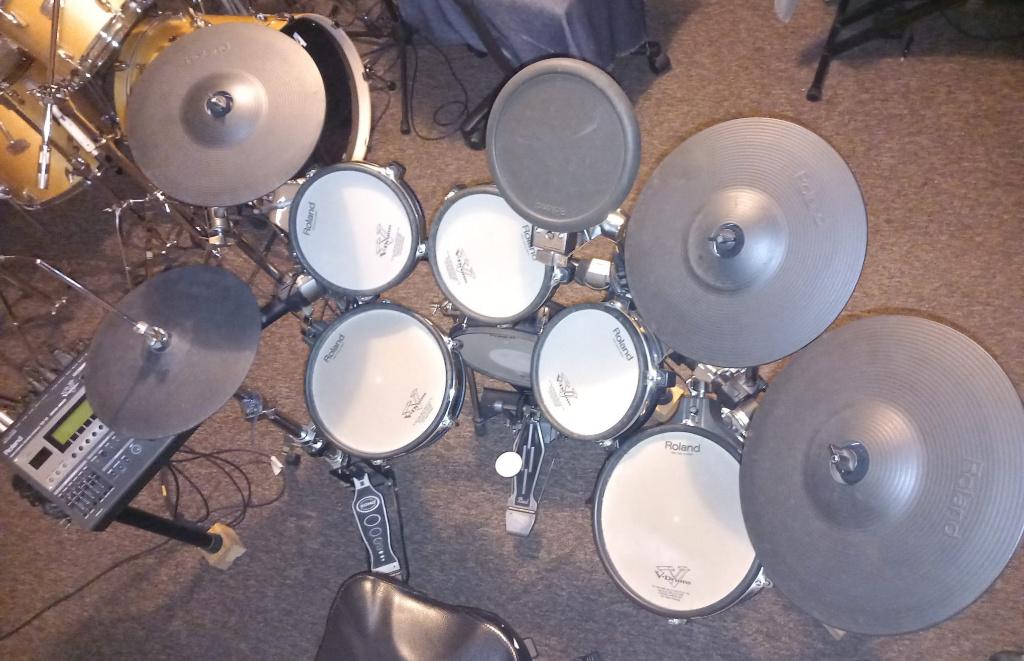 Roland TD-12KX V-Stage kit met uitbreidingen, Muziek en Instrumenten, Ophalen, Gebruikt, Roland, Elektronisch