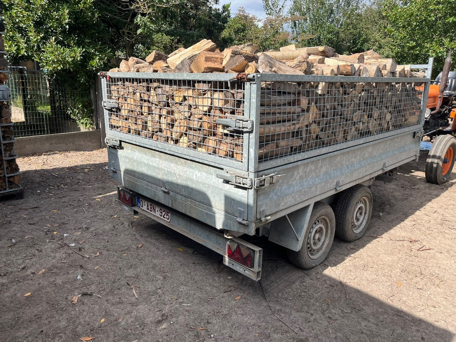 droog brandhout, knotwilg, ruim 4 kubiek., Tuin en Terras, Ophalen