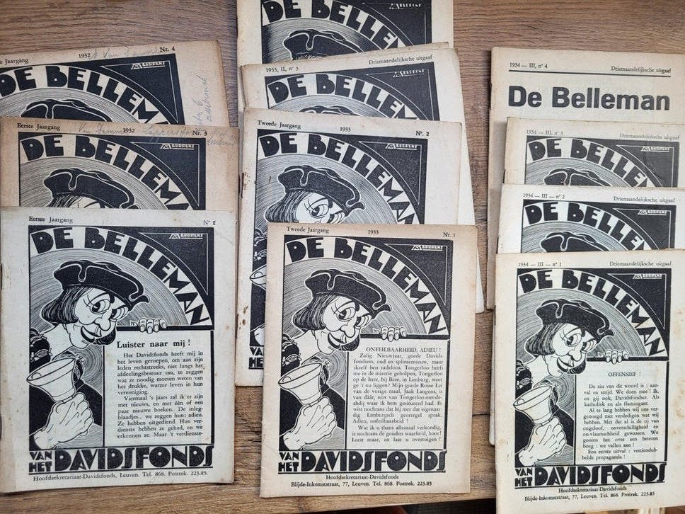 Eerste jaargangen Van de Belleman 1932-1934 ( Davidsfonds), Enlèvement ou Envoi