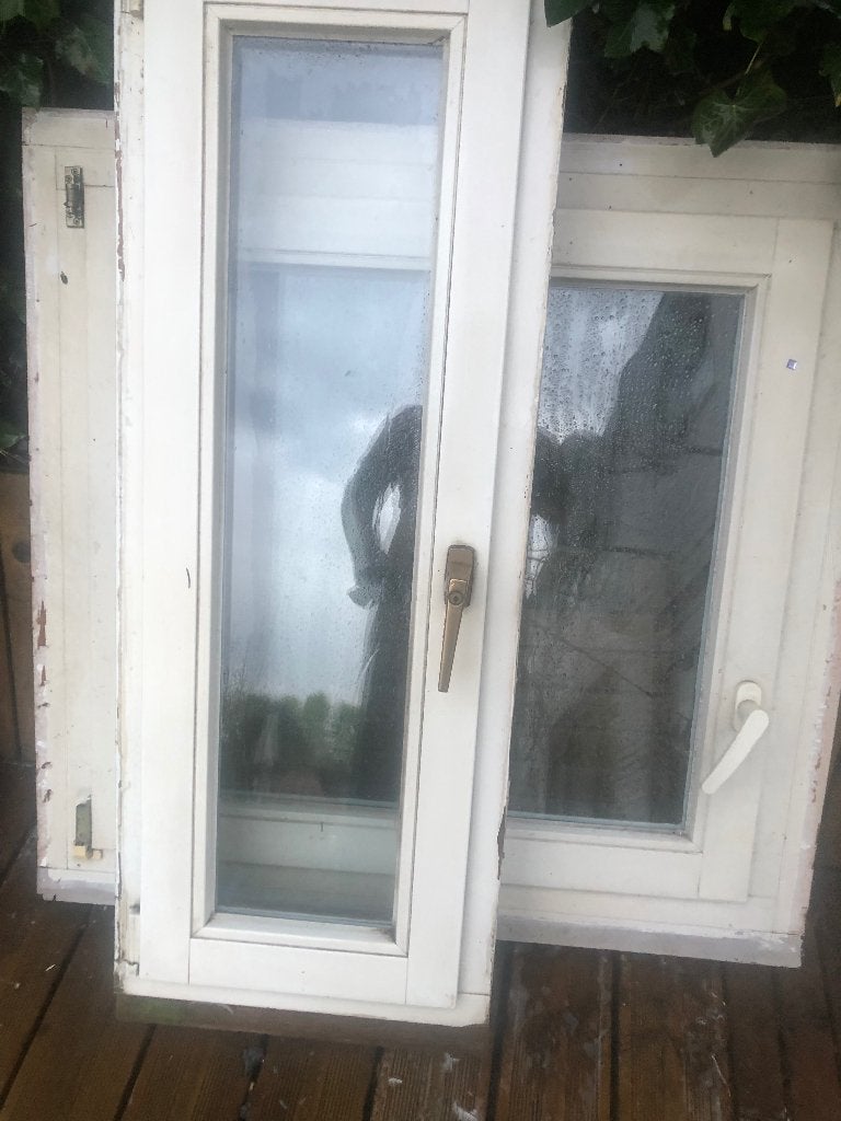 Dubbel houten raam  Gratis, Doe-het-zelf en Bouw, Ophalen, Gebruikt, Dubbelglas