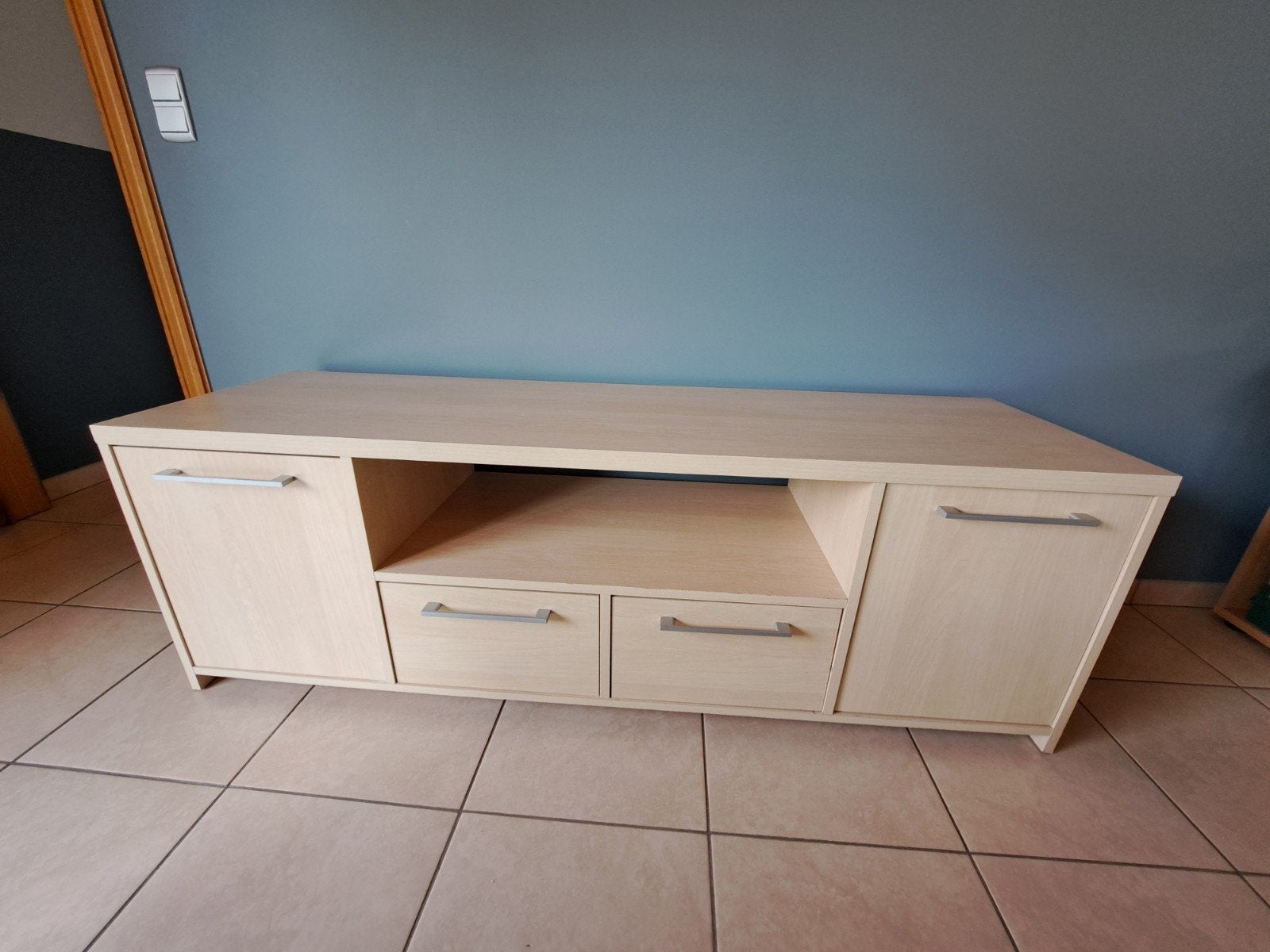 tv kast, Ophalen, Gebruikt, Eikenhout, 50 tot 100 cm