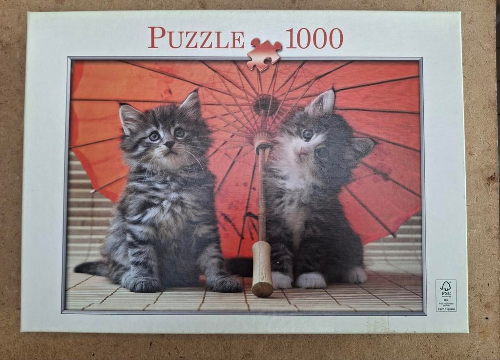 Puzzel met katten - 1000 stukjes., Ophalen