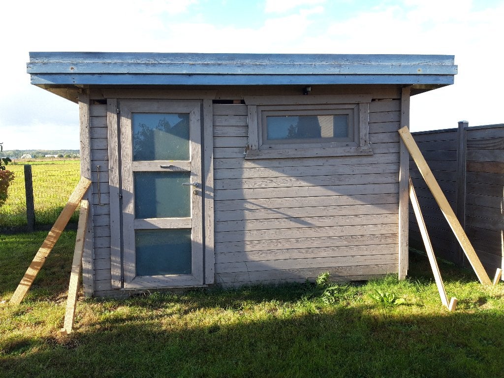 Maison de jardin en bois gratuite, Jardin & Terrasse, Enlèvement, Utilisé, Bois, Abri de jardin