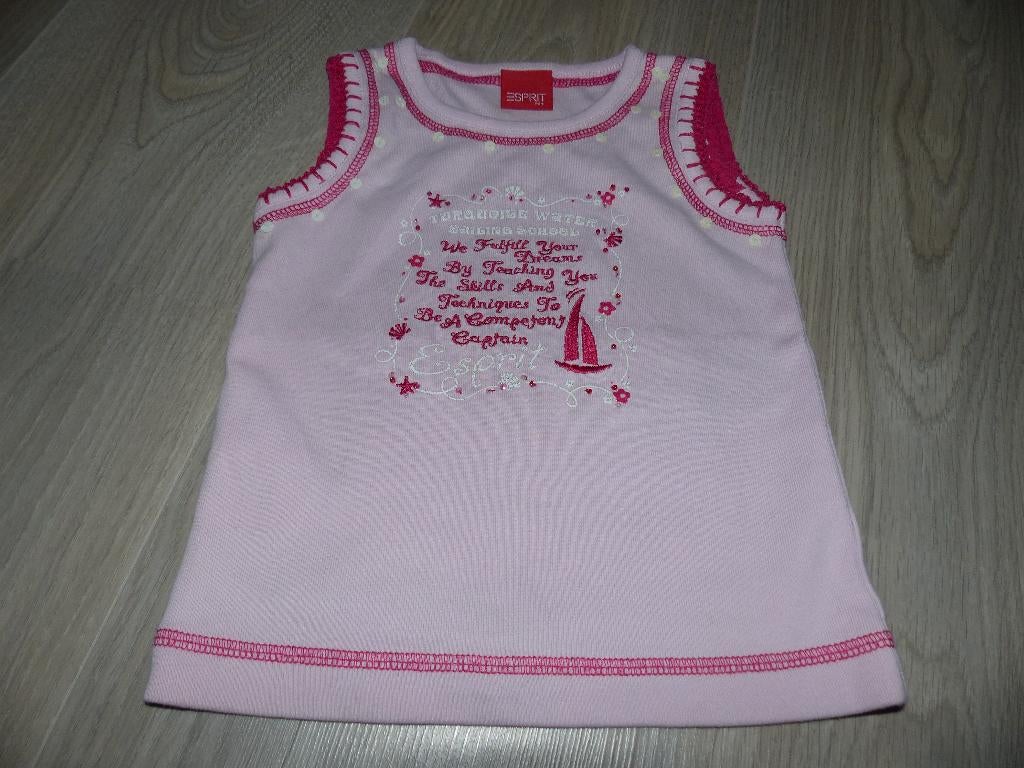 Top rose Esprit - fille - taille 92, Enfants & Bébés, Vêtements enfant | Taille 92, Enlèvement ou Envoi, Chemise ou À manches longues