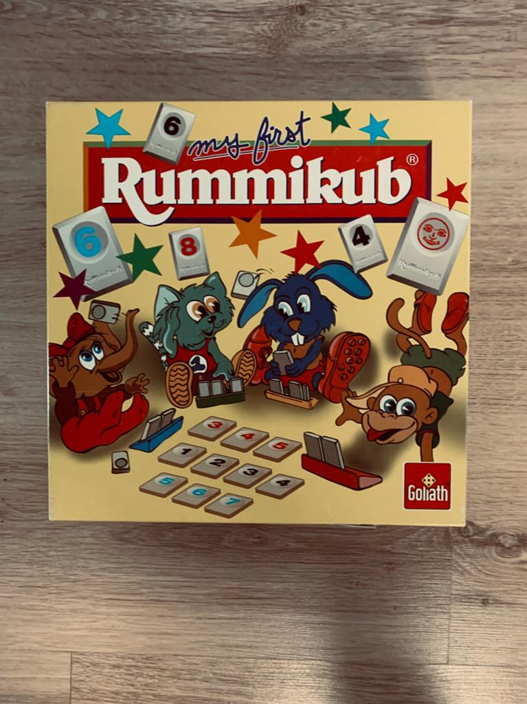 Rummikub junior, Hobby en Vrije tijd, Gezelschapsspellen | Overige, Ophalen, Zo goed als nieuw
