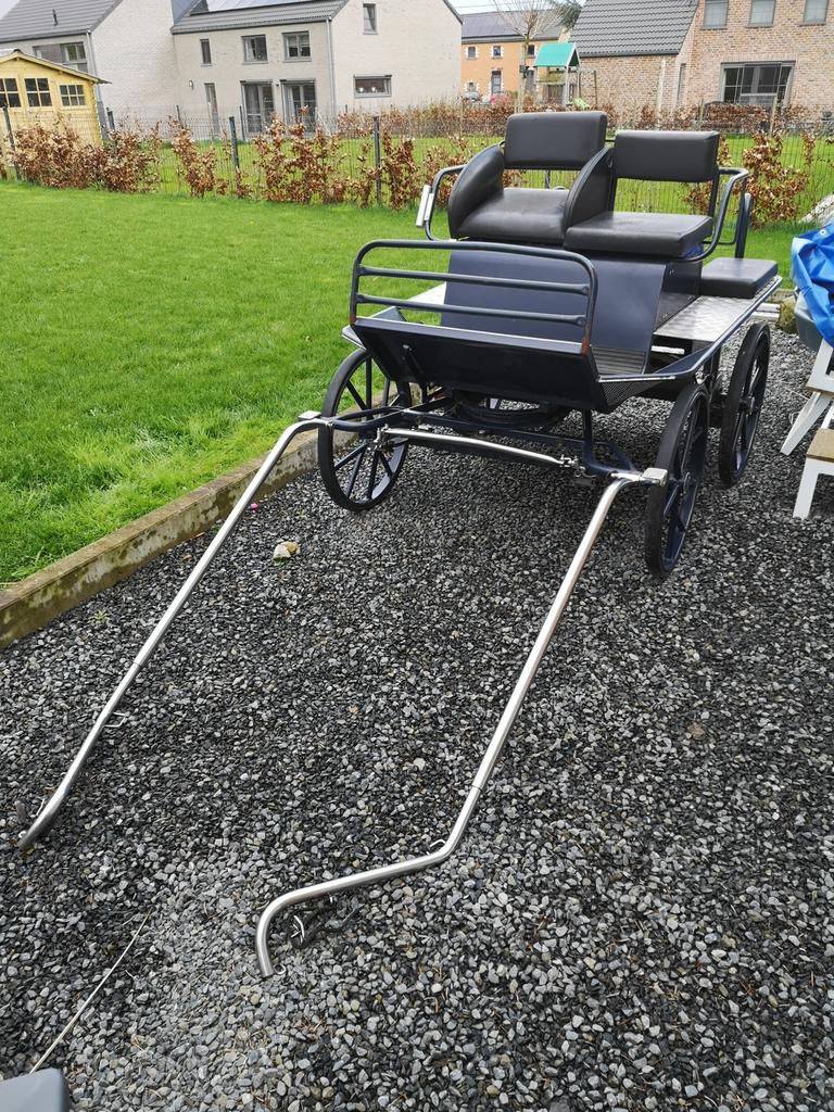 Voiture attelage charette caleche poney, Utilisé, Calèche marathon, Poney