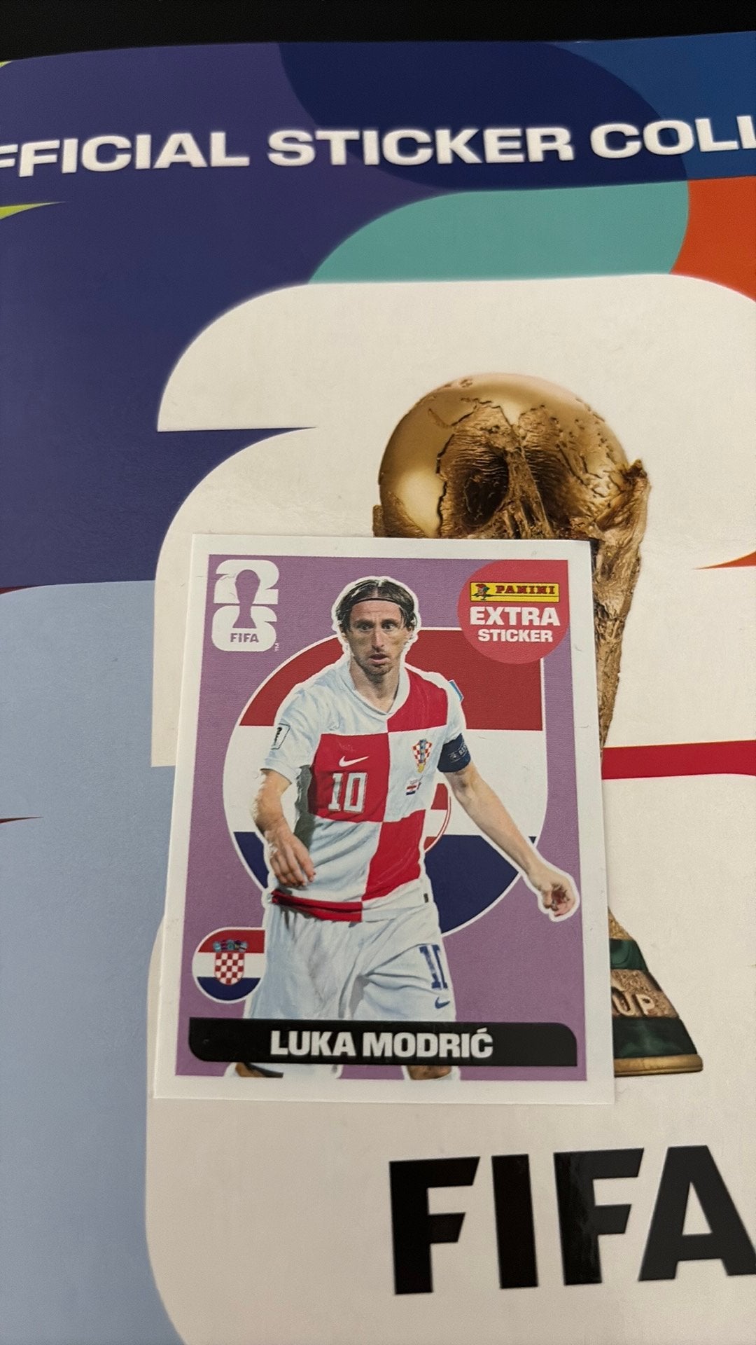 Autocollant pour panini Luka Modrić, Tickets & Billets, Sport | Autre, Une personne, Mai