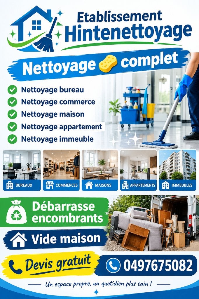 Vide grenier Maison débarrassé nettoyage, Divers, Enlèvement