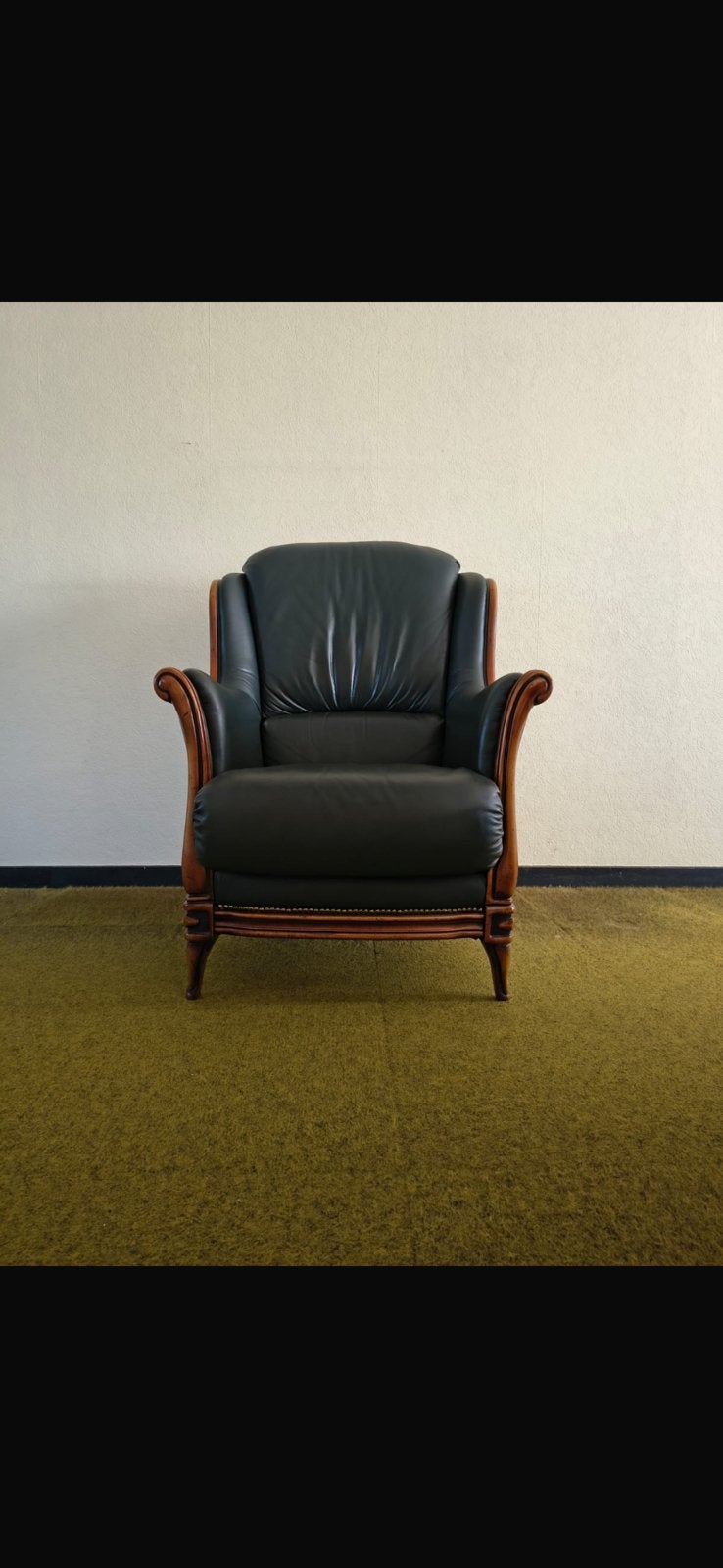Fauteuils en cuir, 75 à 100 cm, 125 cm ou plus, Enlèvement, Bois