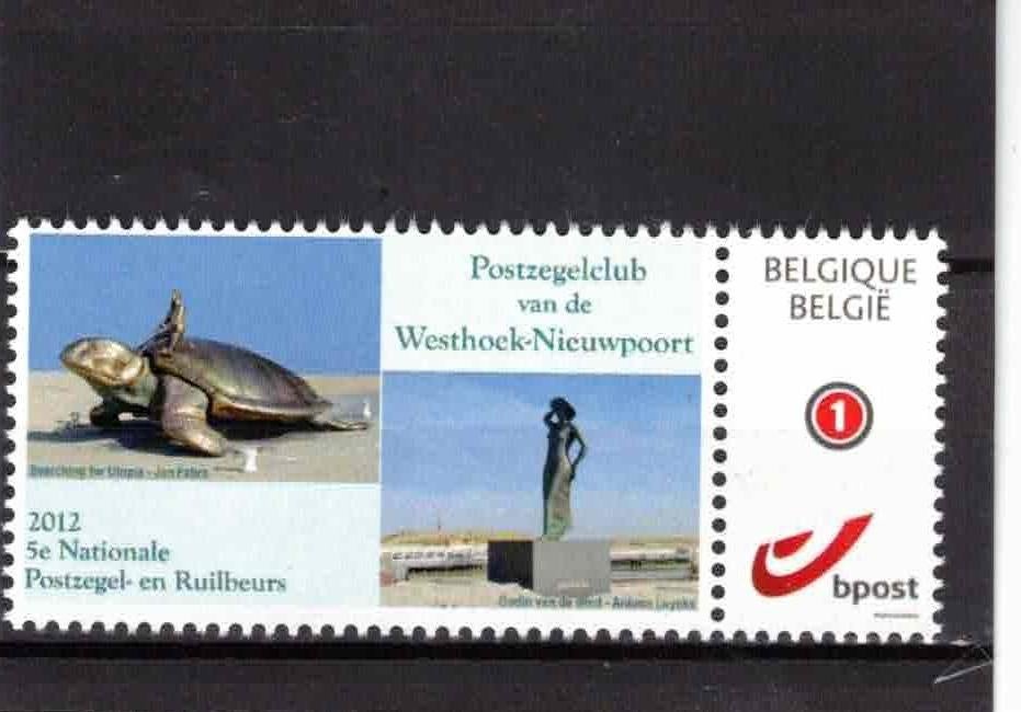 postzegels belgie postzegelbeurs 2012 xx, Postzegels en Munten, Ophalen of Verzenden, Postfris, Orginele gom, Zonder stempel
