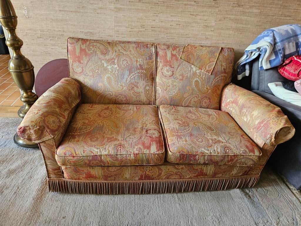 ​Vintage gestoffeerd sierkussen met patroon, Ophalen