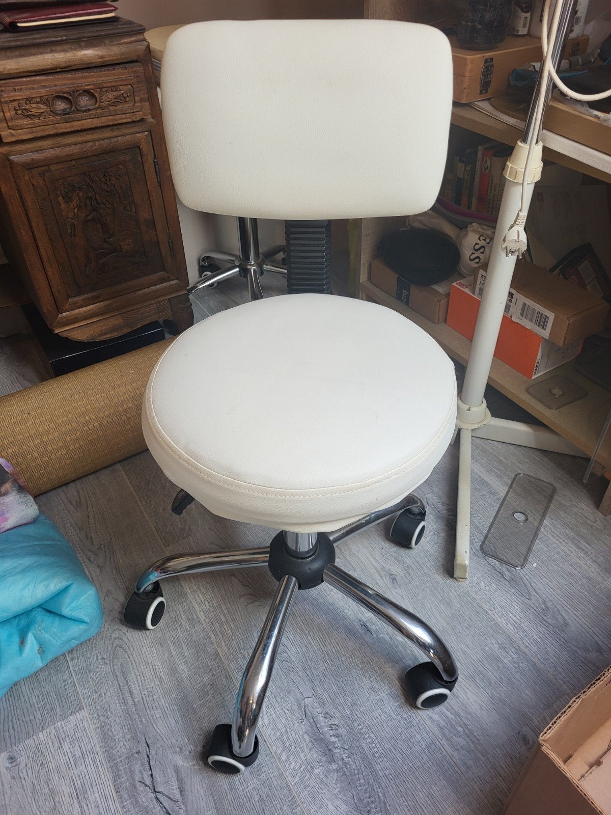 verstelbare stoel, Ophalen, Gebruikt, Wit